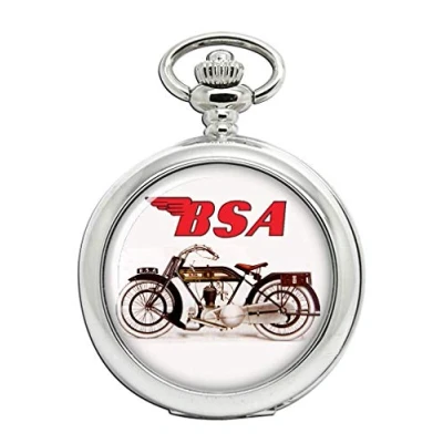 Image of Family Crests BSA Model L 1923 Motorcycle Full Hunter Pocket Watch