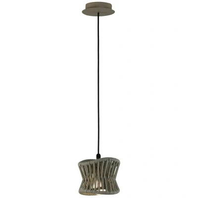 Image of Polinesia 19cm Pendant, 1 x E27, IP44, Beige Oscu