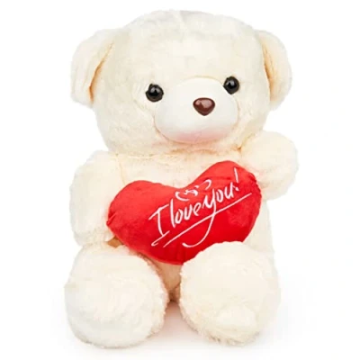 Image of THE TWIDDLERS Large Valentines Teddy Bear with &#039;I Love You&#039;, 50cm / 20&quot; Cute Plush Toy Gift for Her and Him, Birthday Girlfriend Boyfriend