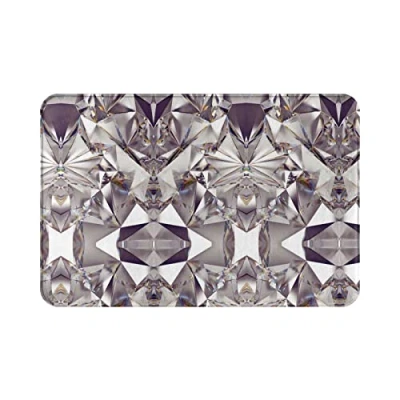 Image of 40x60cm Floor Mat Bling Diamonds Doormat Machine Washable Door Indoor Absorbent For Garden, Office, Entrance