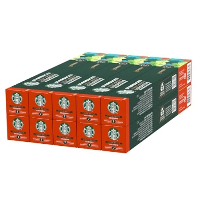 Image of STARBUCKS Single Origin Colombia by Nespresso, Medium Roast, Coffee Capsules 10 x (100 Capsules)