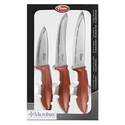 Image of Clauss Microban Knife Kit Red (Pack of 3)