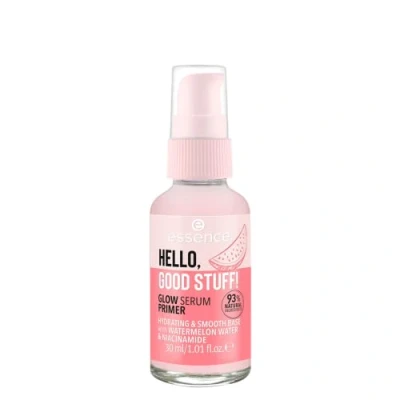 Image of essence HELLO, GOOD STUFF! GLOW SERUM PRIMER, Face Serum, Transparent, Moisturising, Smoothing, Nourishing, Vegan, Alcohol Free, Paraben No Microplastic Particles, Pack of 1 (30 ml)