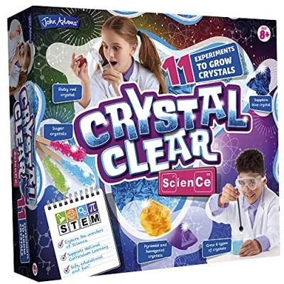 Image of John Adams Crystal Clear Science: 11 experiments to grow crystals Science and STEM Toys Ages 8+