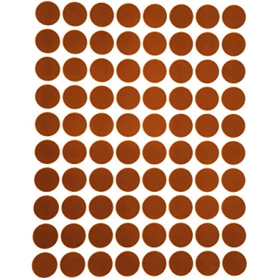 Image of Royal Green (13MM) Brown Coloured Round Labels 1.3CM Circle Dot Stickers 1200 Pack