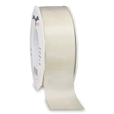 Image of Präsent Lyon Wired Taffeta Ribbon Champagne 40 mm Width, 25 m Length