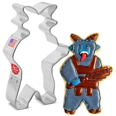 Image of Christmas Krampus Cookie Cutter, 4&quot; Made in USA by Ann Clark
