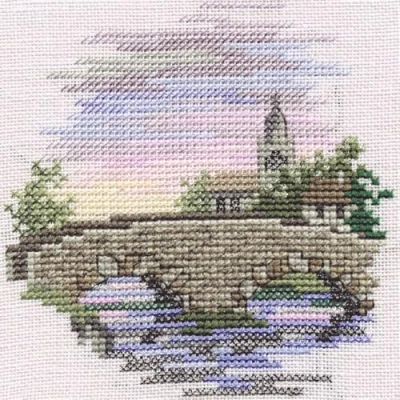 Image of Derwentwater Designs Minuets Cross Stitch Kit Bridge