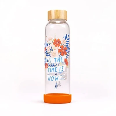 Image of Shruti Bonbi Forest Water Bottles Glass Bottle The Time is Now