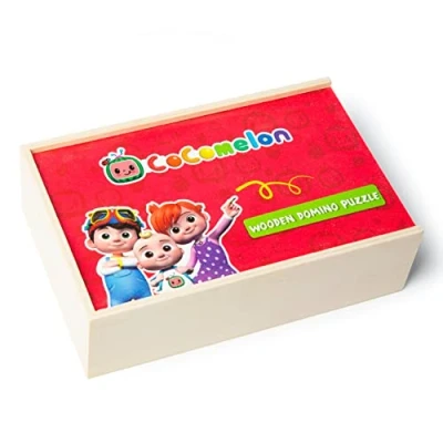 Image of CoComelon Wooden Memory Dominoes Game
