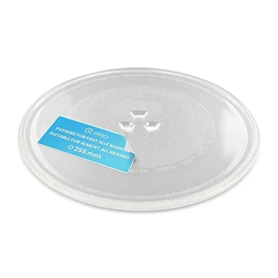Image of DL pro Glass Turntable, 255mm, 3 Feet, Transparent, for Microwave