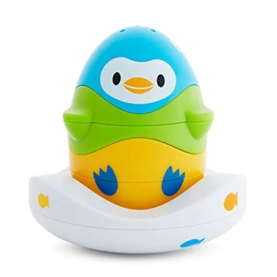 Image of Munchkin Stack N&#039; Match Bath Toy, Blue, Green and Yellow, 300 g, 051706