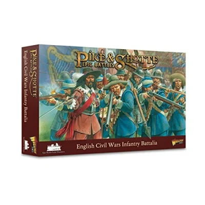 Image of Warlord Games English Civil Wars Infantry Battalia Plastic Miniatures for Pike &amp; Shotte Epic Battles Highly Detailed Table top Wargaming