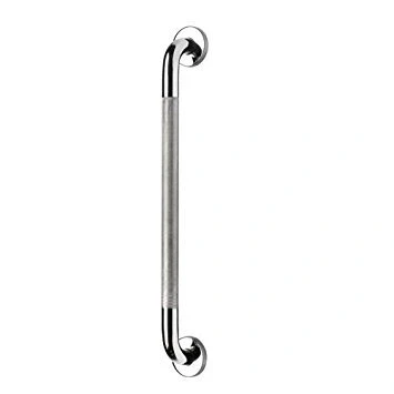 Image of Croydex AP500741 600 mm Safety Support Rail Stainless Steel Grab Bar with Anti Slip Grip for Bathroom, Chrome