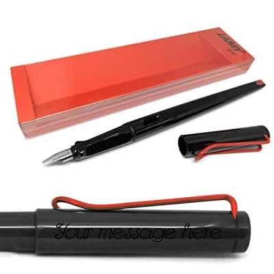 Image of Lamy Joy Calligraphy black Fountain pen 015 Italic with Personaisation/engraving Gift boxed Great (1.1mm nib)