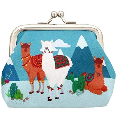 Image of Puckator Cute Alpaca Tic Tac Change Purse, Polyurethane, Mixed, Height 8cm Width 9cm Depth 2cm