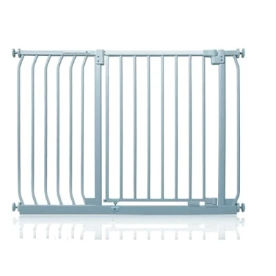 Image of Safetots Elite Pressure Safety Gate, 107cm 116cm, Matt Grey, Fit Stair Baby Gate for Doors Hallways and Spaces, Barrier, Easy Installation
