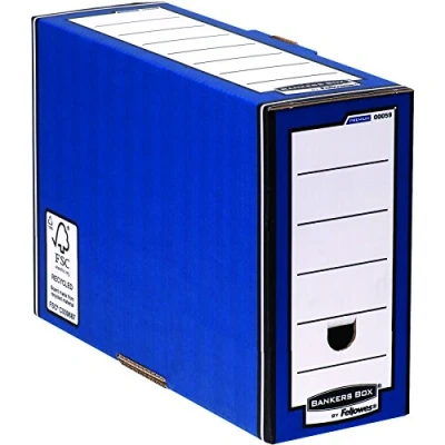 Image of Fellowes R Kive Premium Transfer File Blue/White(Pack of 10)