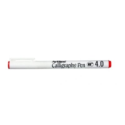 Image of Artline Calligraphy 4.0mm Pen Red