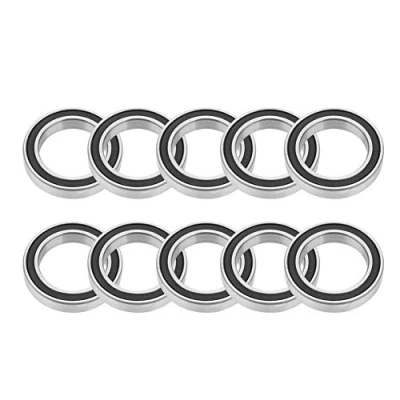 Image of Wheel Hub Bearings, Akozon Ball Bearings 5pcs 6805 2RS Rubber Sealed Deep groove 25mm*37mm*7mm