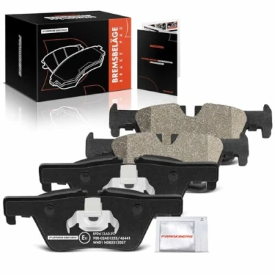 Image of Frankberg 4x Brake Kit Disc Pad Rear Compatible with 1 Series F20 F21 114 125 2010 2023 2 F23 1.5L 2.0L 2014 2021 3 F30 F80 316 330 1.6L 2011 2018 Replace# 34206873094