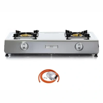 Image of NJ NSD 2 Portable Gas Hob Burner Cooking Stove LPG Indoor use (Butane 28mbar Clip on 21mm)