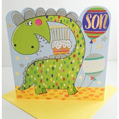Image of Rachel Ellen Designs Spirit Range Happy Birthday Son Dinosaur