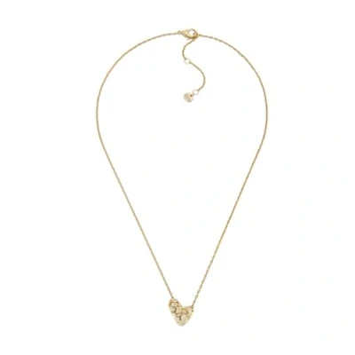 Image of Skagen ANJA Hearts Necklace goldcoloured, Women&#039;s, Size: One Size, Gold coloured