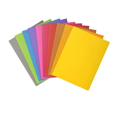 Image of Exacompta Ref 807001E Rocks Square Cut Folder 220 x 310mm in Size, Suitable for Holding A4 Documents, 80gsm Coloured Paper Assorted Colours (Pack of 30)