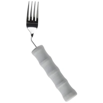 Image of HOMECRAFT Lightweight Foam Handled Cutlery Angled, Fork, Left, (Eligible for VAT relief in the UK) Fork Limited Wrist Movement, Independent Self Feeding Utensil Arthritis, Elderly, Disabled