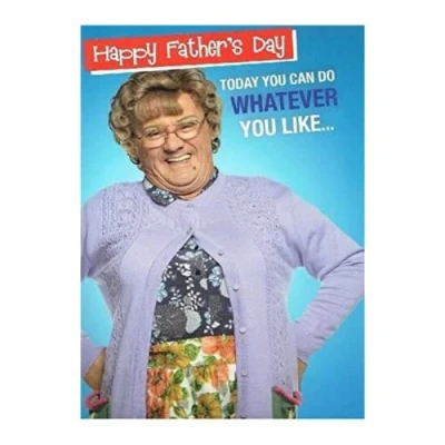 Image of Mrs Brown&#039;s Boys Talking Fathers Day Card for your Father