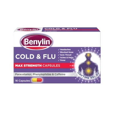 Image of Benylin Cold &amp; Flu Max Strength Capsules, 16 each