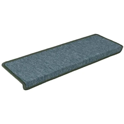 Image of vidaXL Carpet Stair Treads 15 pcs Green 65x21x4 cm