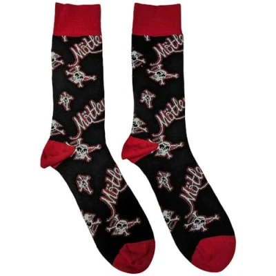 Image of Rock Off officially licensed products Motley Crue Dr Feelgood Repeat Ankle Socks UK Size 7 11, black, M