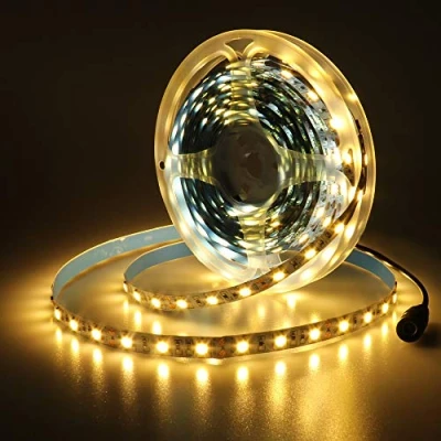 Image of JOYLIT 12V LED Strip Lights 5M Warm White 3000 3500K, 300LEDs SMD 5050 Indoor Flexible Cuttable Tape Light for Cabinet, Closet, Stair, Toe Kick (Without Power Supply)