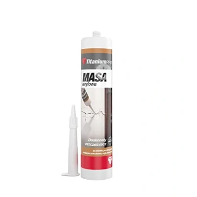 Image of White Acrylic Gap Filler Sealant Quick Drying Caulk &amp; Crack Silcone Adhesive