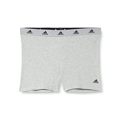 Image of adidas Women&#039;s Boxer Shorts Hipster Panties, Heather Grey, S