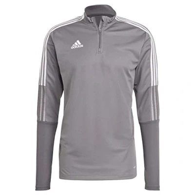 Image of Adidas GH7301 TIRO21 TR TOP Sweatshirt mens team grey four XL