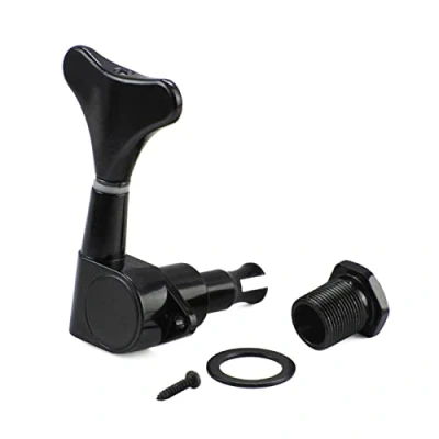 Image of Electric Bass Tuning Pegs Opened Machine Heads Knobs String Tuners For 4 Right/Left Hand