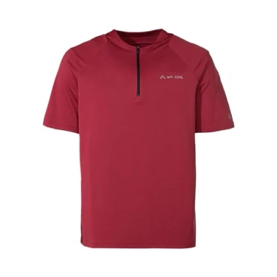 Image of VAUDE Men&#039;s Tremalzo Q Zip Shirt T, Crimson, M