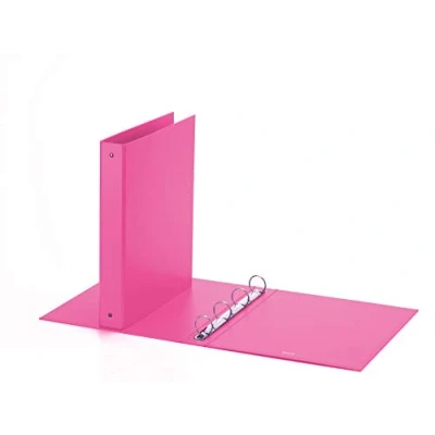 Image of Favorit Box of 10 Europe Folders 22 x 30 cm 4 Round Rings mm Pink