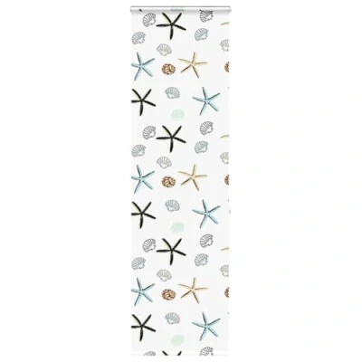 Image of vidaxl Shower Roller Blind/Cassette White PEVA/Aluminium 80x240 cm Water Resistant, Space Saving, Child Safe