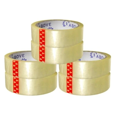 Image of 1ABOVE 6 Rolls Cellotape for Packing, 24mm x 40m, Strong Clear Packing Sellotape, Ideal Gift Wrap, Home or Office Stationery Tape