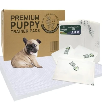 Image of Tendercare Premium Puppy Training Pads 50 Extra Large 60 x 90cm Super Absorbent &amp; Waterproof Disposable Incontinence 1400ml Absorbency