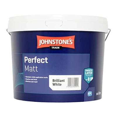 Image of Johnstones Perfect Matt Brilliant White 10L