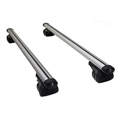 Image of UKB4C Aluminium Locking Roof Rack Cross Bars fits Fiat Doblo II 2010 2020