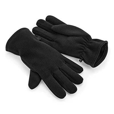 Image of Beechfield B298R Recycled Fleece Gloves Black S M