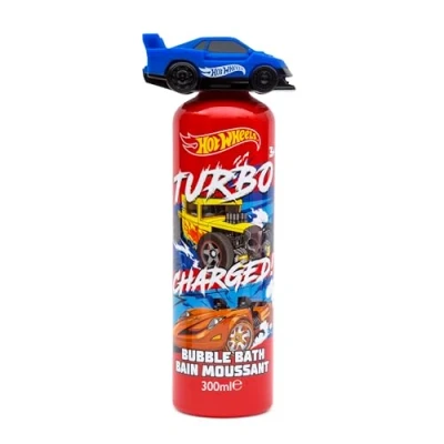 Image of Hot Wheels Children&#039;s Bubble Bath with Topper Toy 300ml