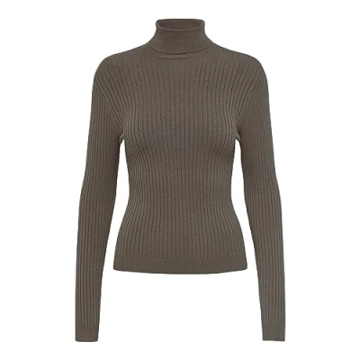 Image of Damen ONLKAROL L/S Rollneck Pullover KNT, Walnut, S