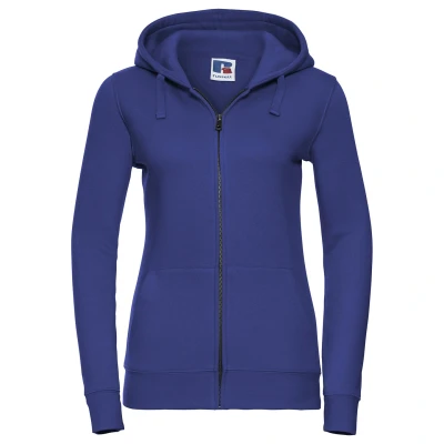 Image of Russell Athletic Womens/Ladies Authentic Full Zip Hoodie (Bright Royal Blue) Navy/Blue Size Large